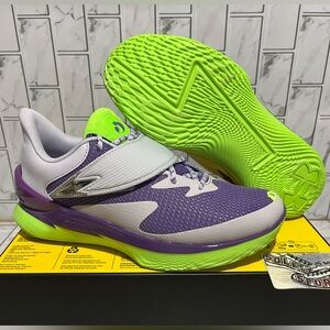 New UA Under Armour Curry Fox 1 Basketball Shoes Purple Green Mens 10.5 NBA
